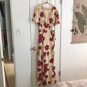 Privacy Please Floral Wrap Dress